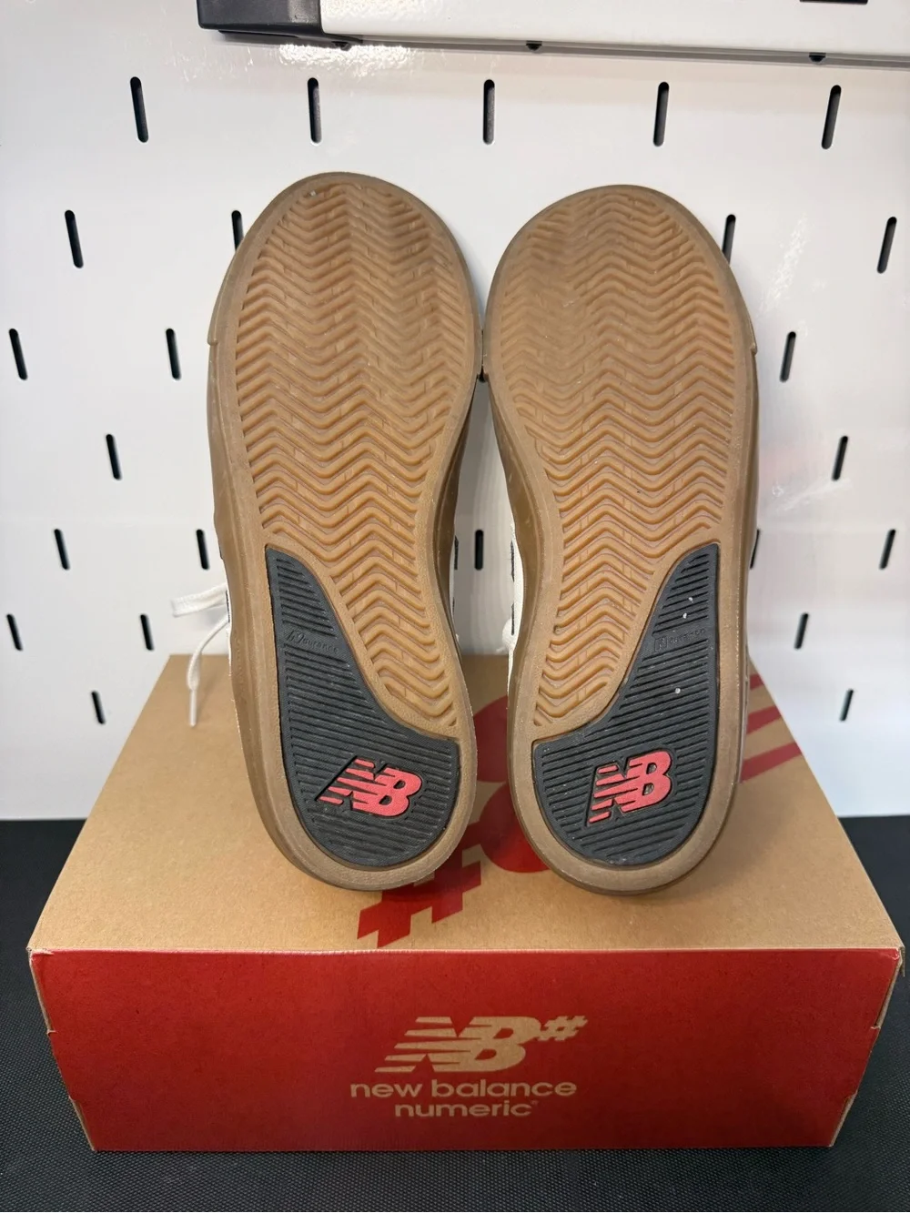 New Balance Numeric 306 Men’s White and Gum Skate Sneakers